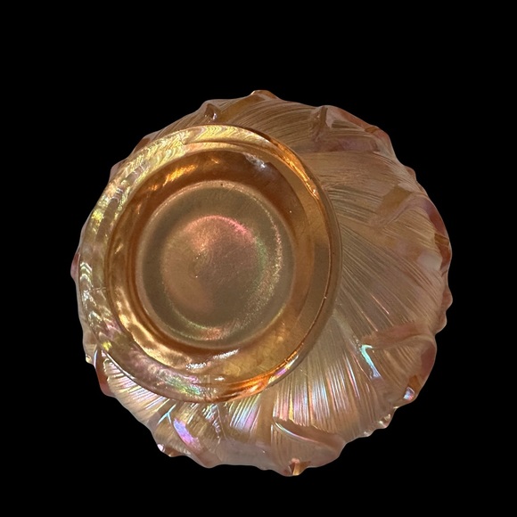 Fenton Lily Of The Valley Peach Pink  Bowl - Picture 7 of 9